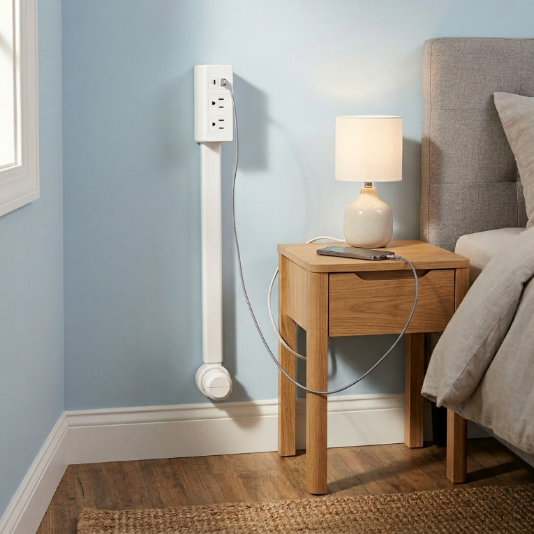 Power Socket Bedside Table Extender