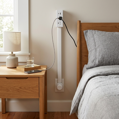 Power Socket Bedside Table Extender
